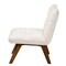 Baxton Studio Darielle Japandi Cream Boucle Fabric and Walnut Brown Finished Rubberwood Accent Chair 228-12963-ZORO - alternate 6